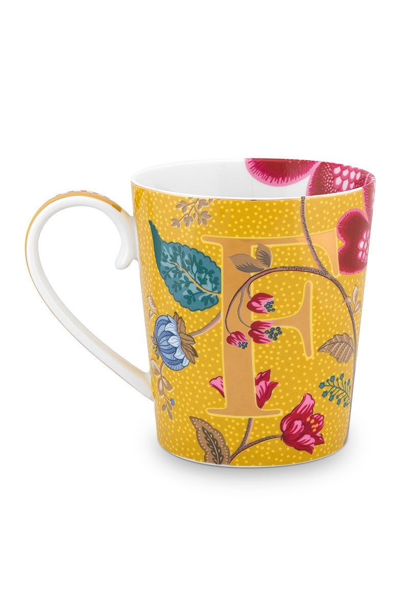 Pip Studio Alphabet Mug Floral Fantasy - E | Full House Lebanon