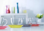 Luminarc Carina Rainbow Cup & Saucer Set (Half a Dozen) | Full House Lebanon