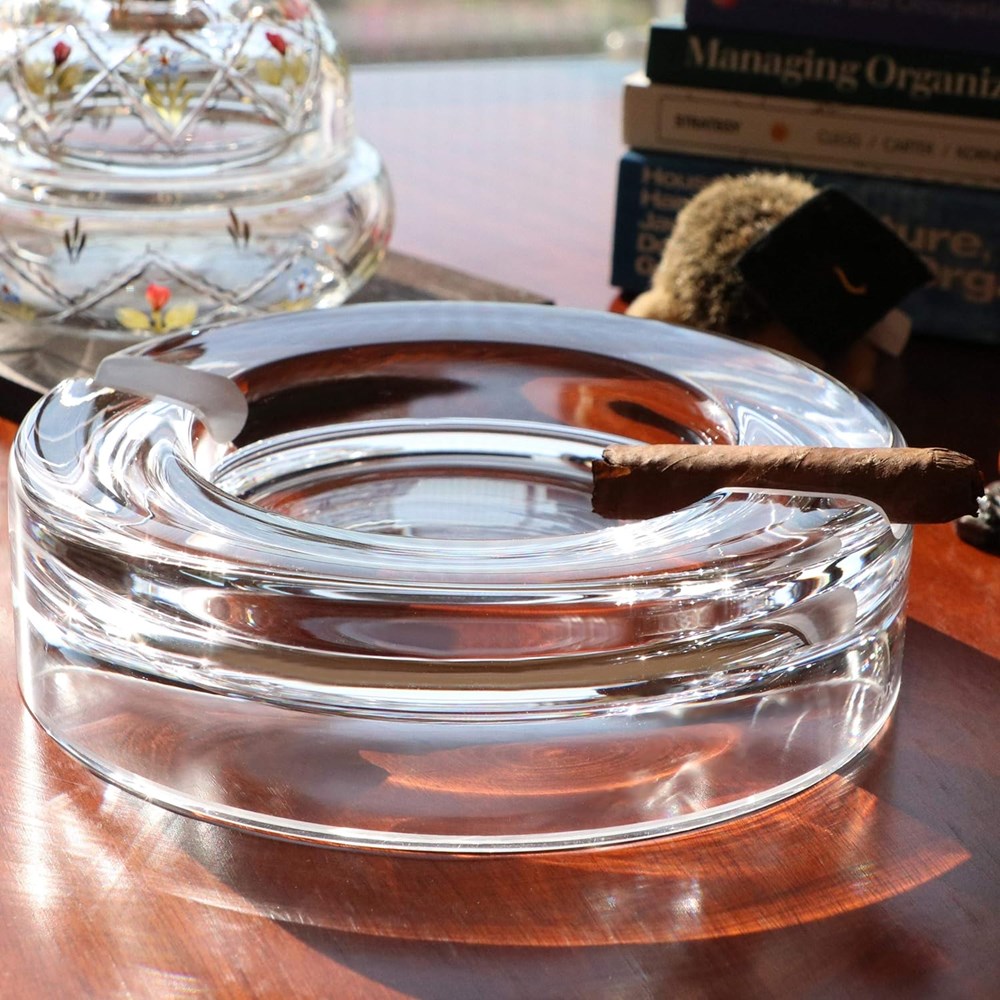 Nude Glass Ashtray with 2 Holes | Full House Lebanon