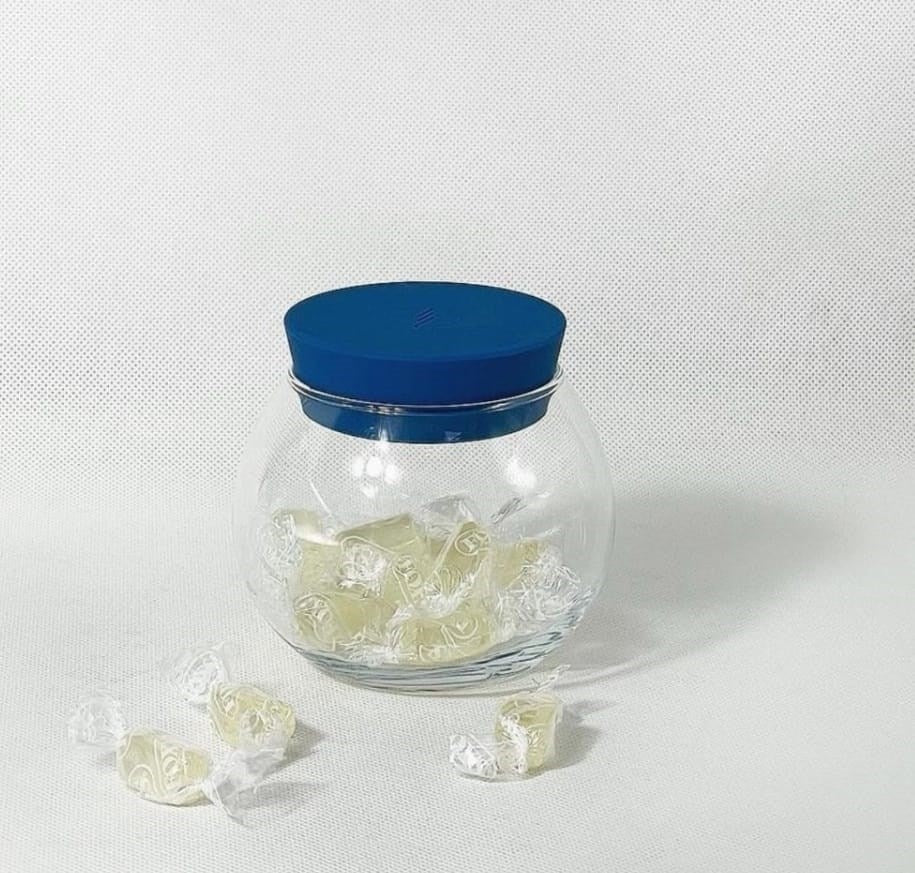 Glass Jar with Silicone Lid - 420 cc, Green | Full House Lebanon