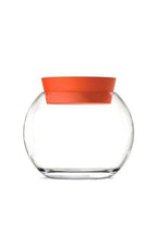 Glass Jar with Silicone Lid - 1400 cc, Orange | Full House Lebanon