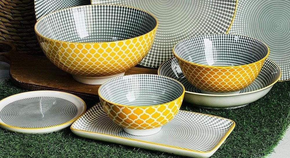 Yellow Porcelain Dinnerware | Full House Lebanon