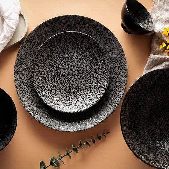 Black Porcelain Dinnerware - Salad Bowl | Full House Lebanon