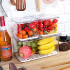 Fruit & Veggie Drain Box with Adjustable Divider - Medium | Full House Lebanon