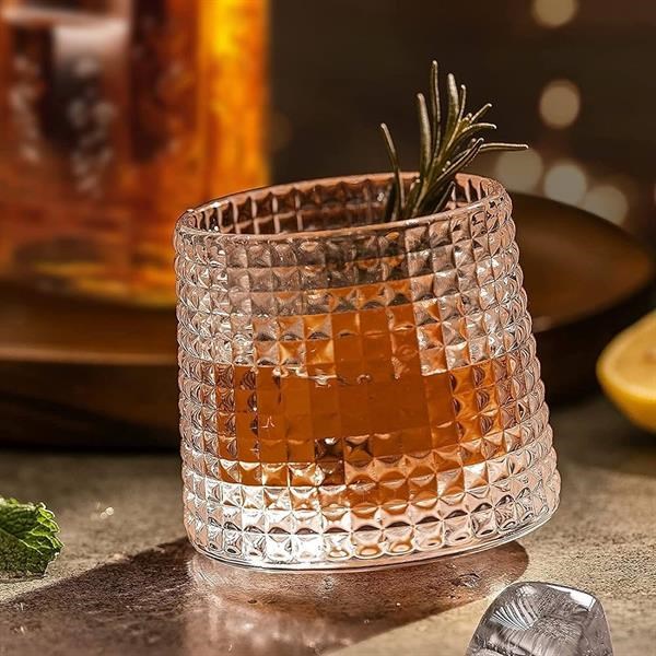 Glass Cup with Curved Base Set (6 Pcs) | Full House Lebanon