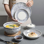 All purpose Porcelain Plates Set (6 Pcs) - Bowl | Full House Lebanon