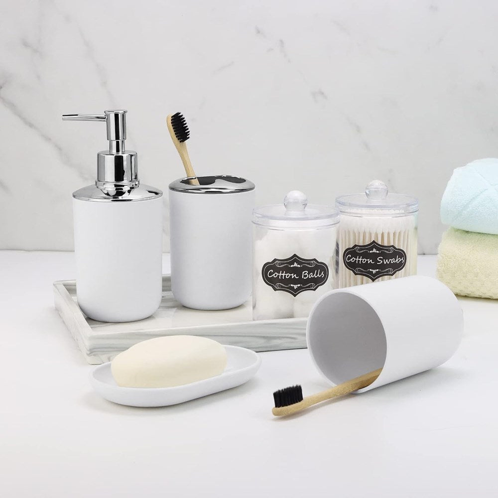 White Bathroom Accessories - Toothbrush Holder | Full House Lebanon
