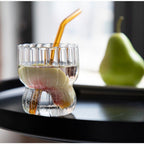 Striped Glass Cup | Full House Lebanon