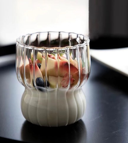 Striped Glass Cup | Full House Lebanon