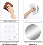 Self Adhesive Non Glass Round Mirror | Full House Lebanon