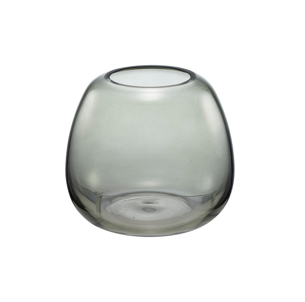 Plant Glass Vase - Long, Light Brown | Full House Lebanon