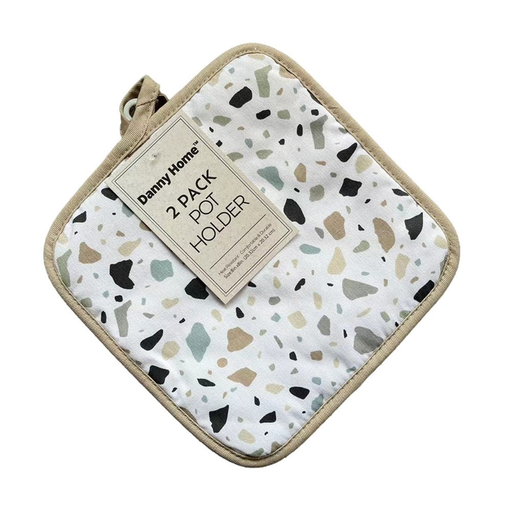 Stone Printed Pot Holder Set (2 Pcs) | Full House Lebanon