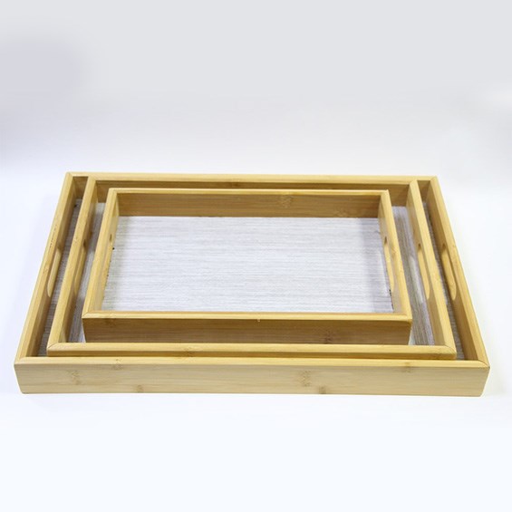 Bamboo Tray Set (3 Pcs ) | Full House Lebanon
