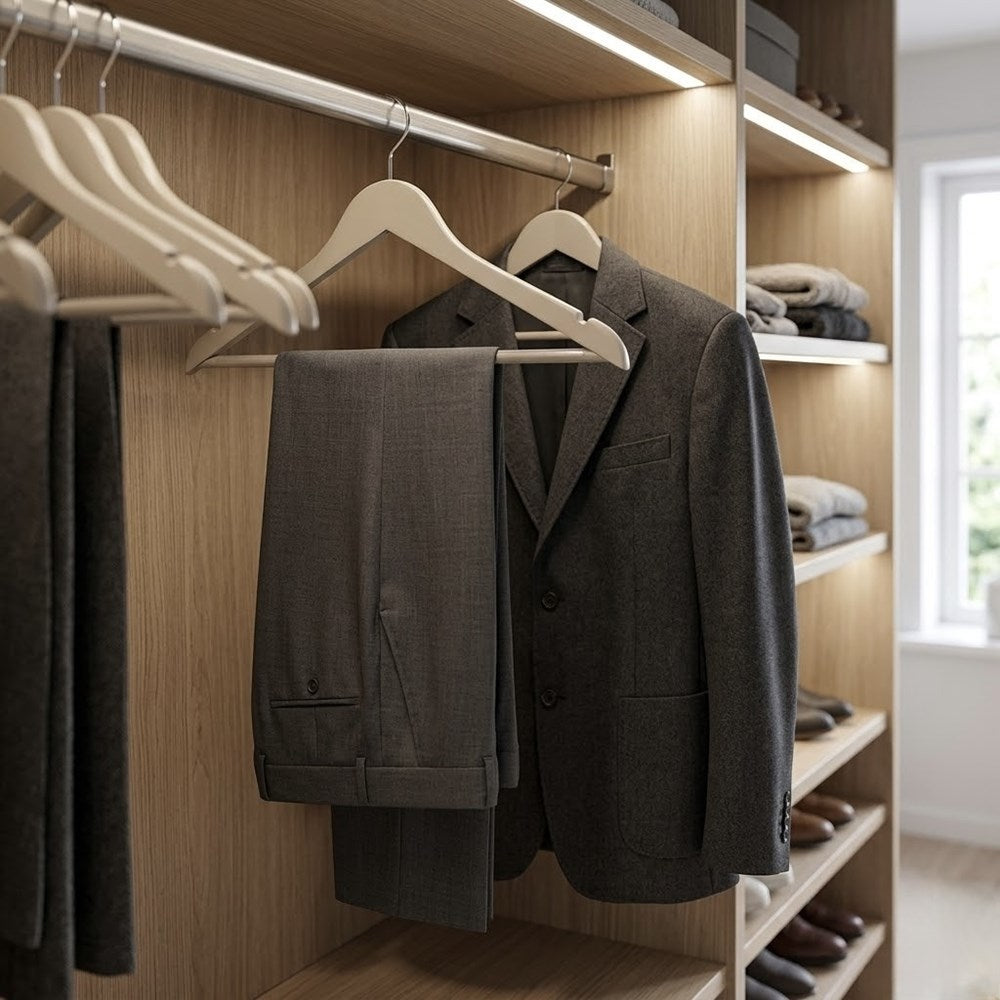 Adult Wooden Clothes Hanger Set (3 Pcs) | Full House Lebanon