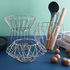 Multipurpose Stainless Steel Folding Fruit and Vegetable Basket - Black | Full House Lebanon