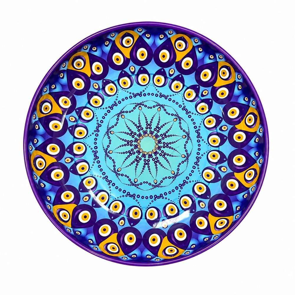 Evil Eye  Metal Printed Bowl