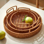 Rattan Tray Set (3 Pcs) - Rectangular | Full House Lebanon