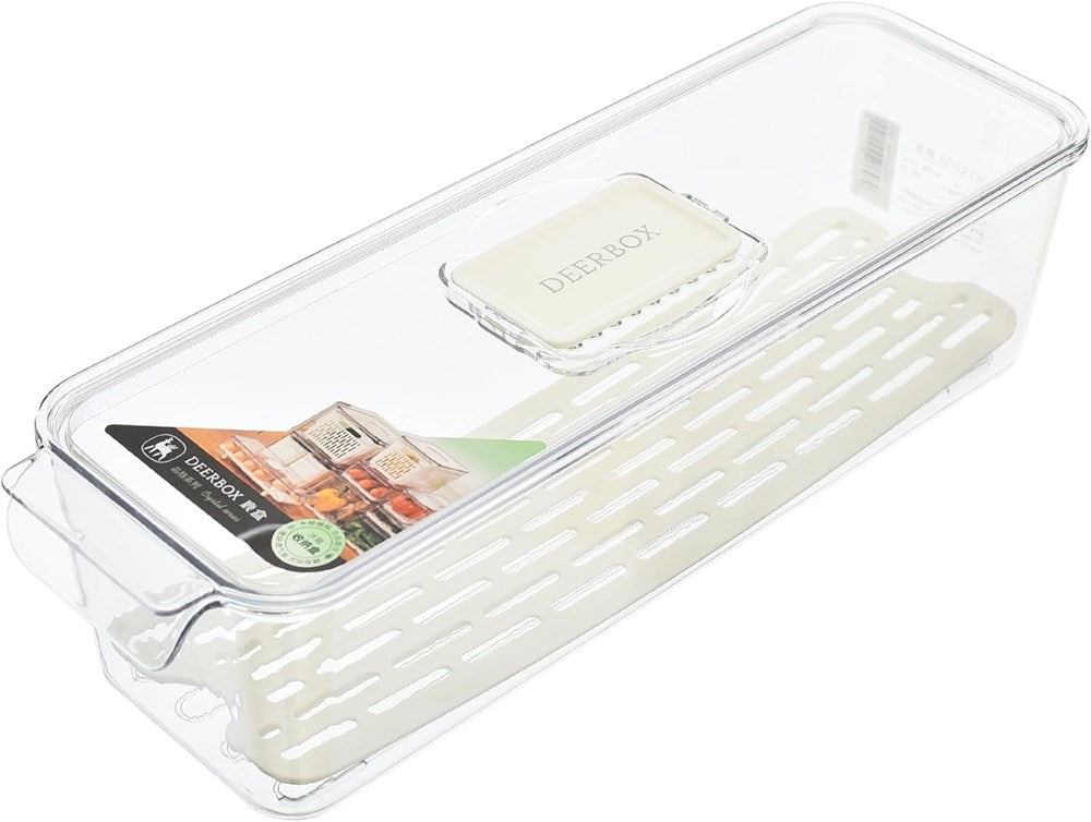 Acrylic Stackable Fridge Organizer with Strainer | Full House Lebanon