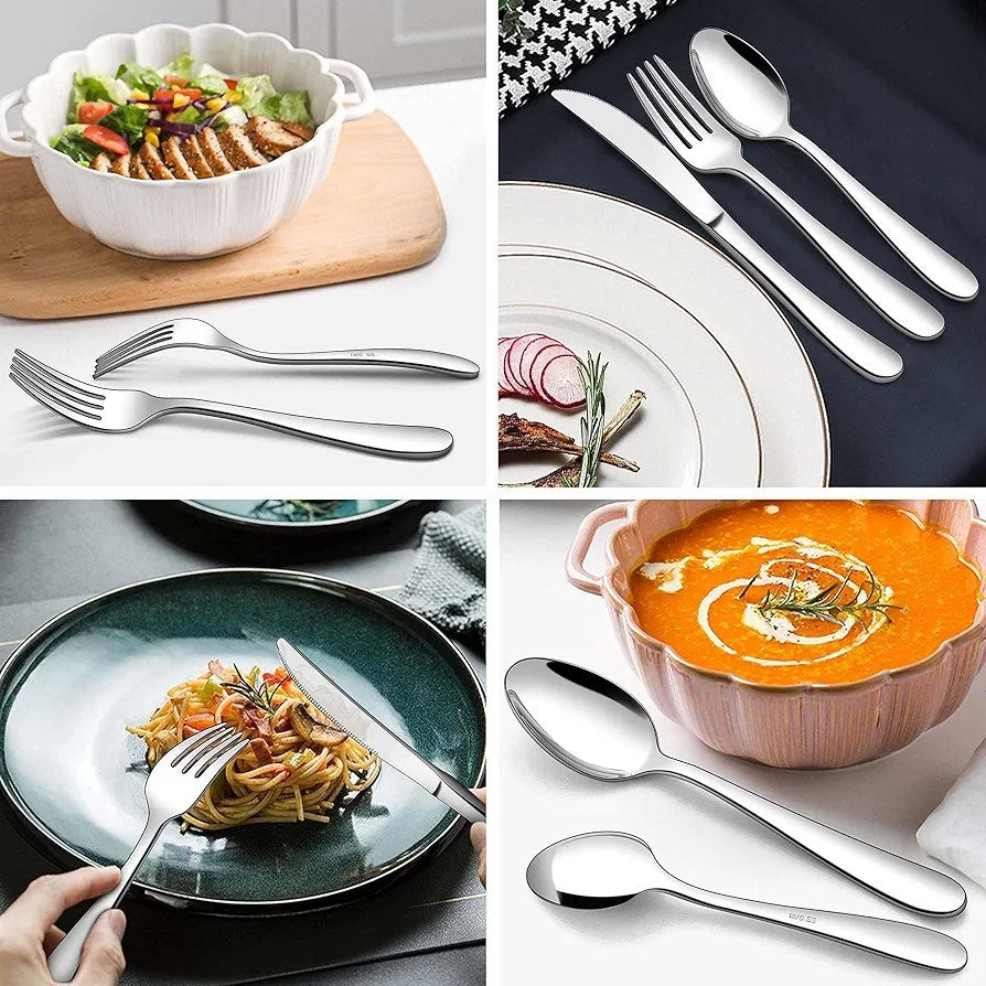 Silver Cutlery Set (6 Pcs) - Dessert Spoon | Full House Lebanon