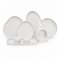 Modern Organic-Shaped 28-Piece Dinner Set