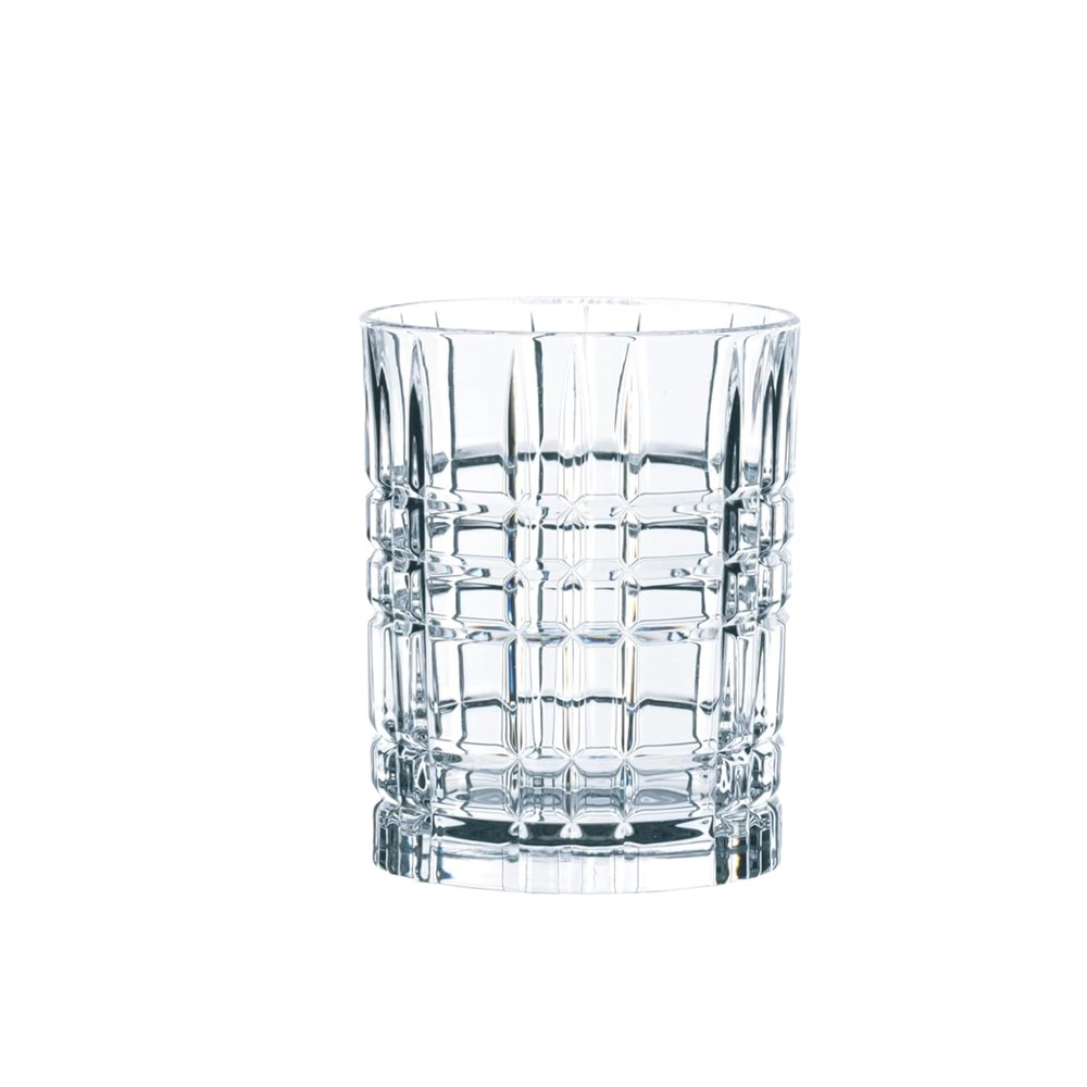 Grid-Cut Glass Cup Set (4 Pcs) | Full House Lebanon