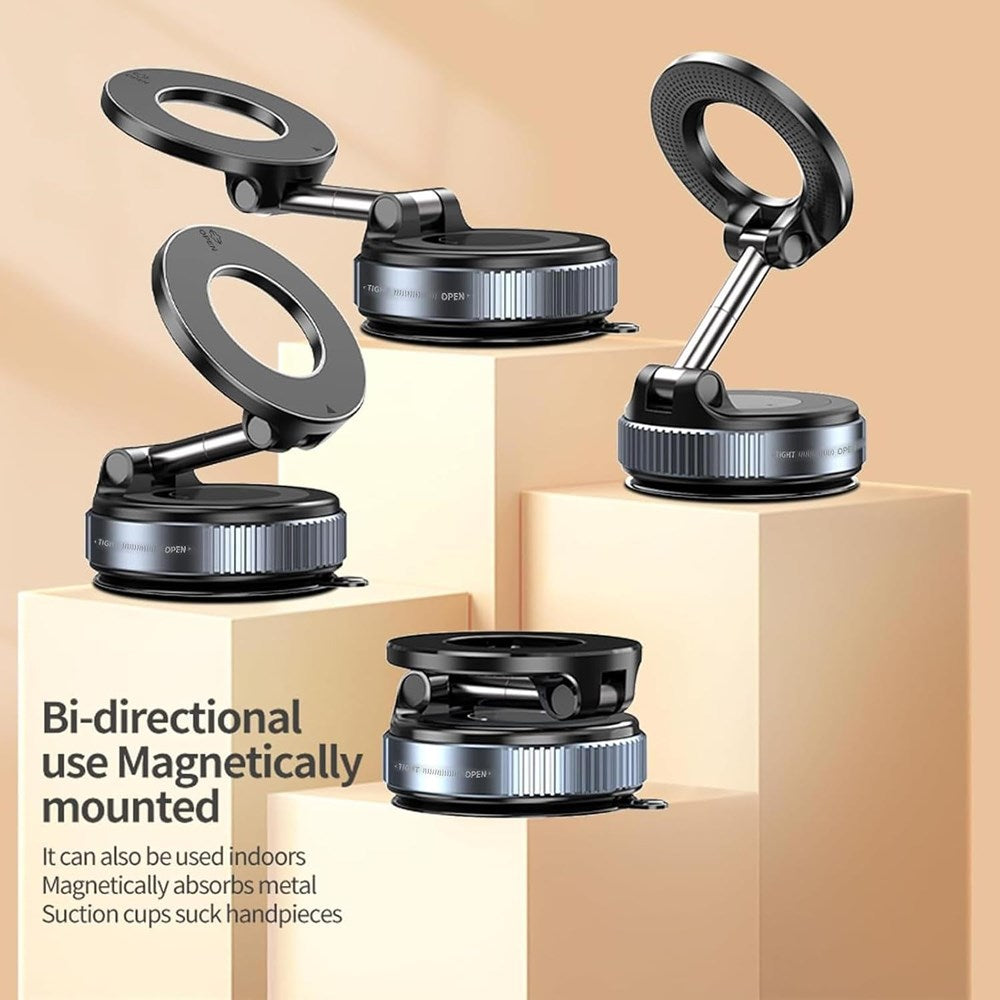 Vacuum Suction Magnetic Bracket - Black | Full House Lebanon
