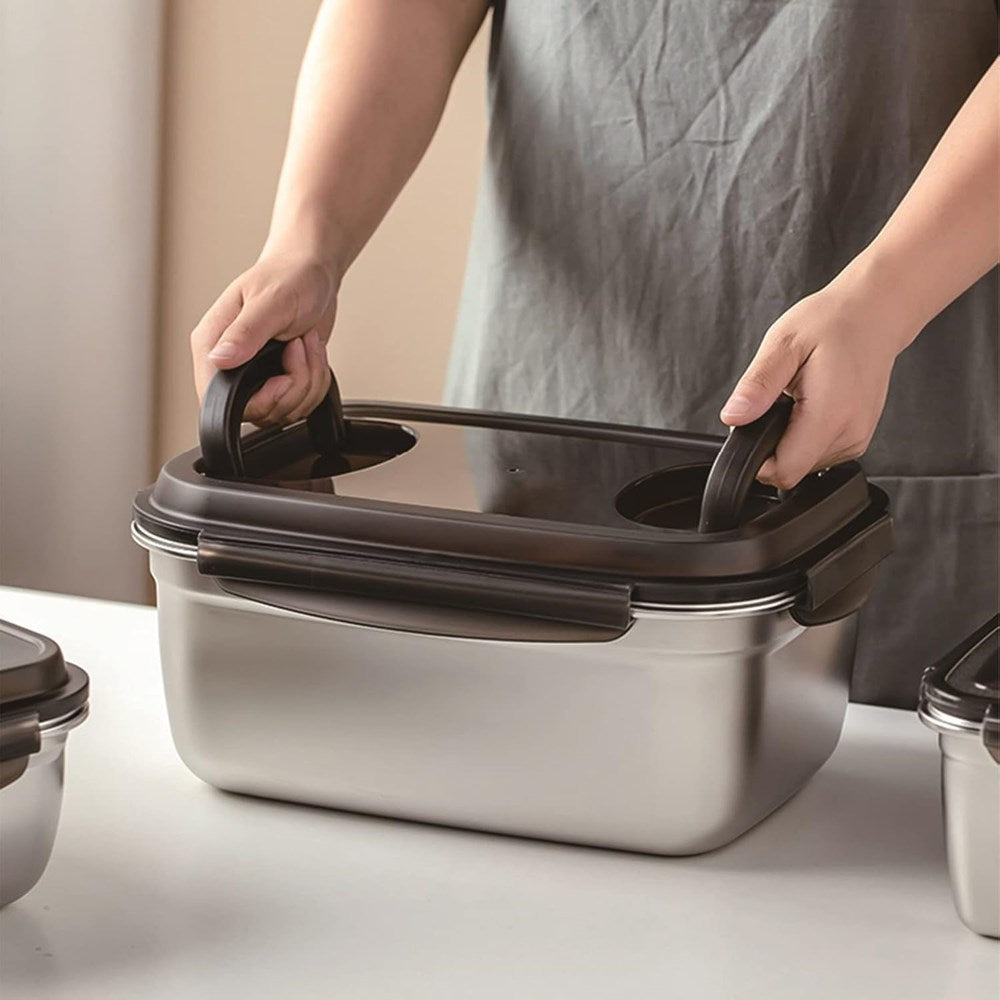 Stainless Steel Rectangular Food Storage Container | Full House Lebanon
