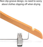 Wooden Hanger with Clips Set (3 Pcs) | Full House Lebanon