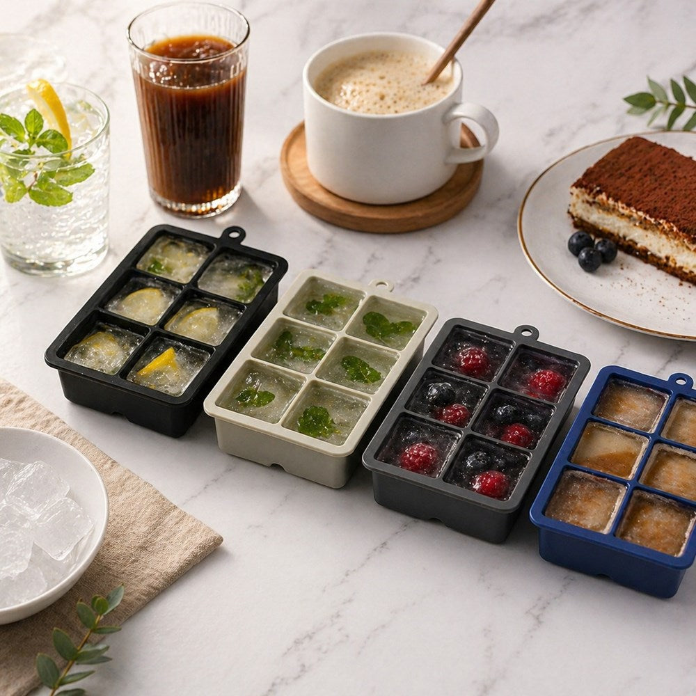 6 -Grid Silicone Ice Cube Tray | Full House Lebanon