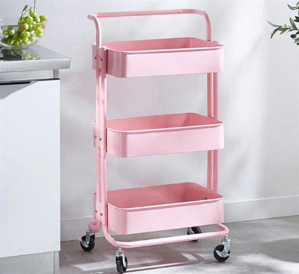 3-Tiers Metal Rolling Cart | Full House Lebanon