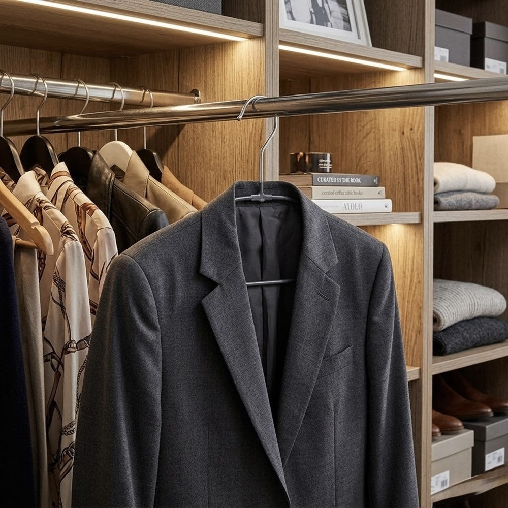Non-slip Rubber Coated Metal Hangers (5 Pcs) | Full House Lebanon