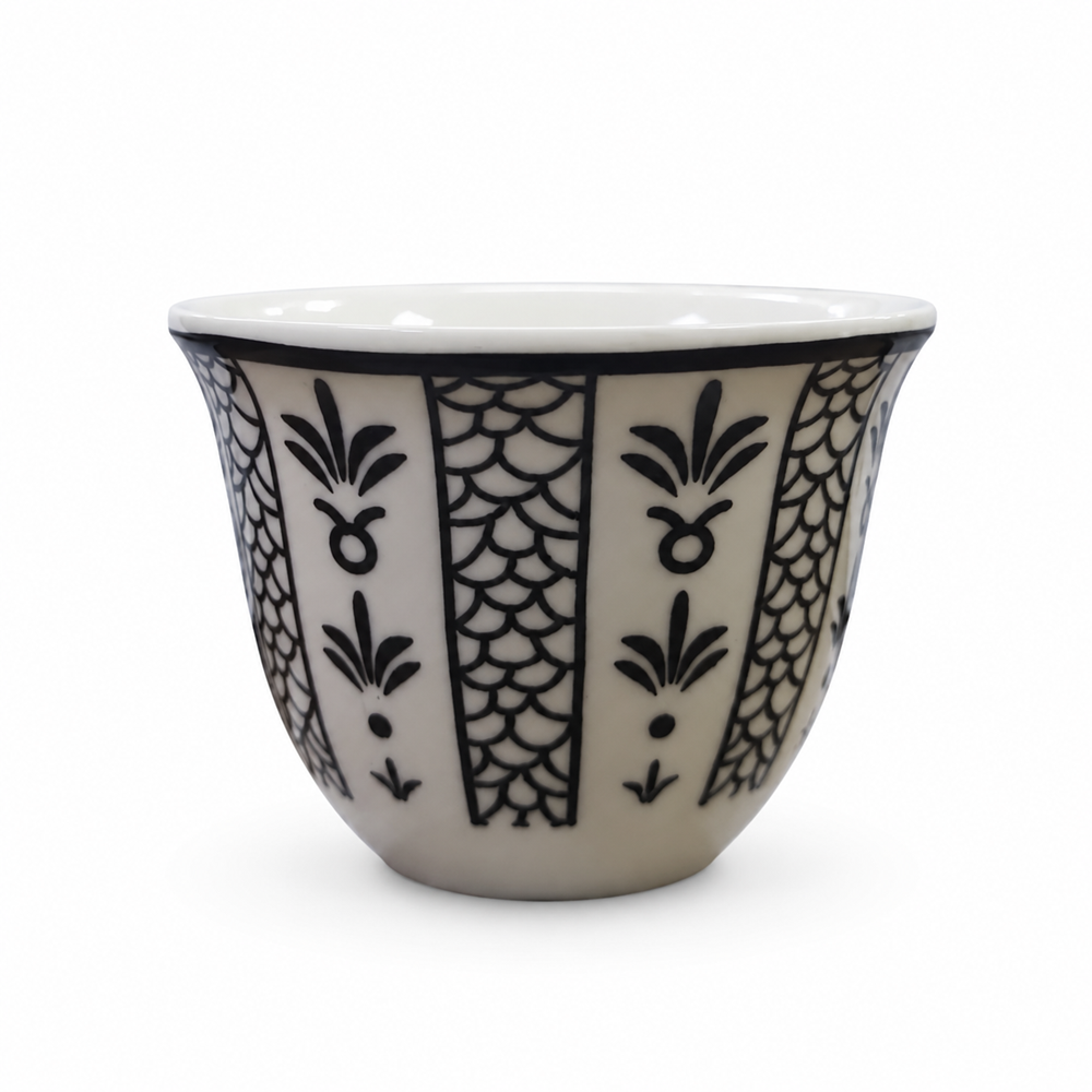 Porcelain Shaffeh Coffee Cup - Set Of 12