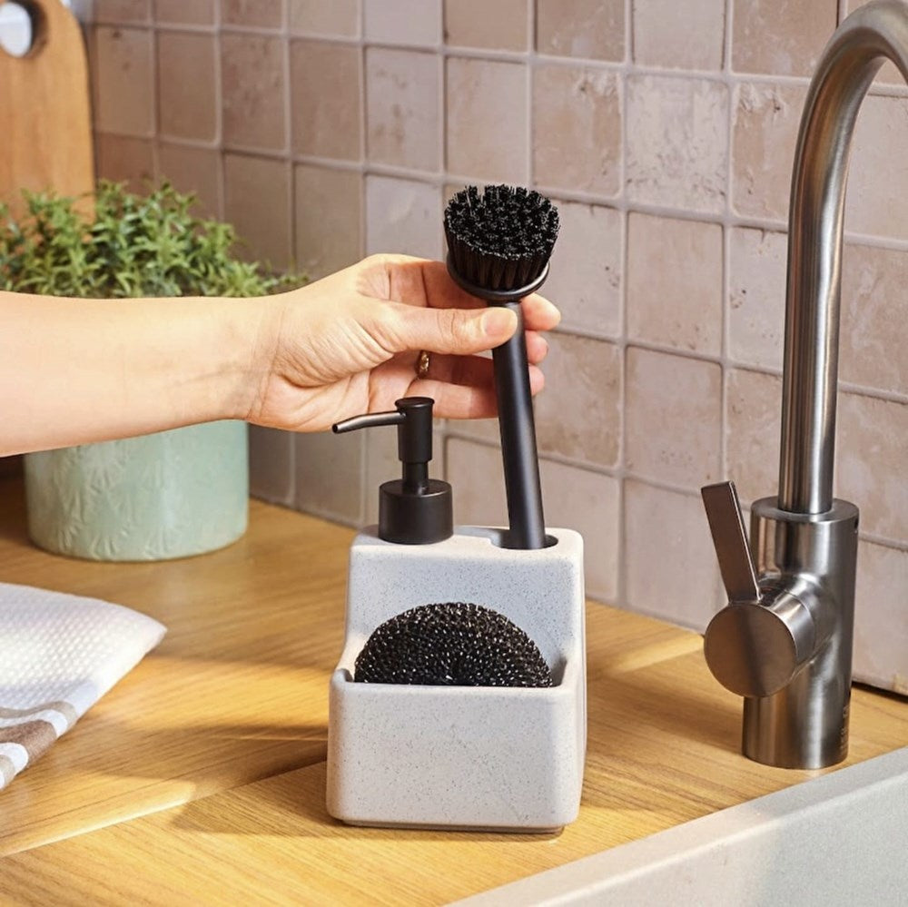 Porcelain Kitchen Sink Organizer Set – Grey | Full House Lebanon