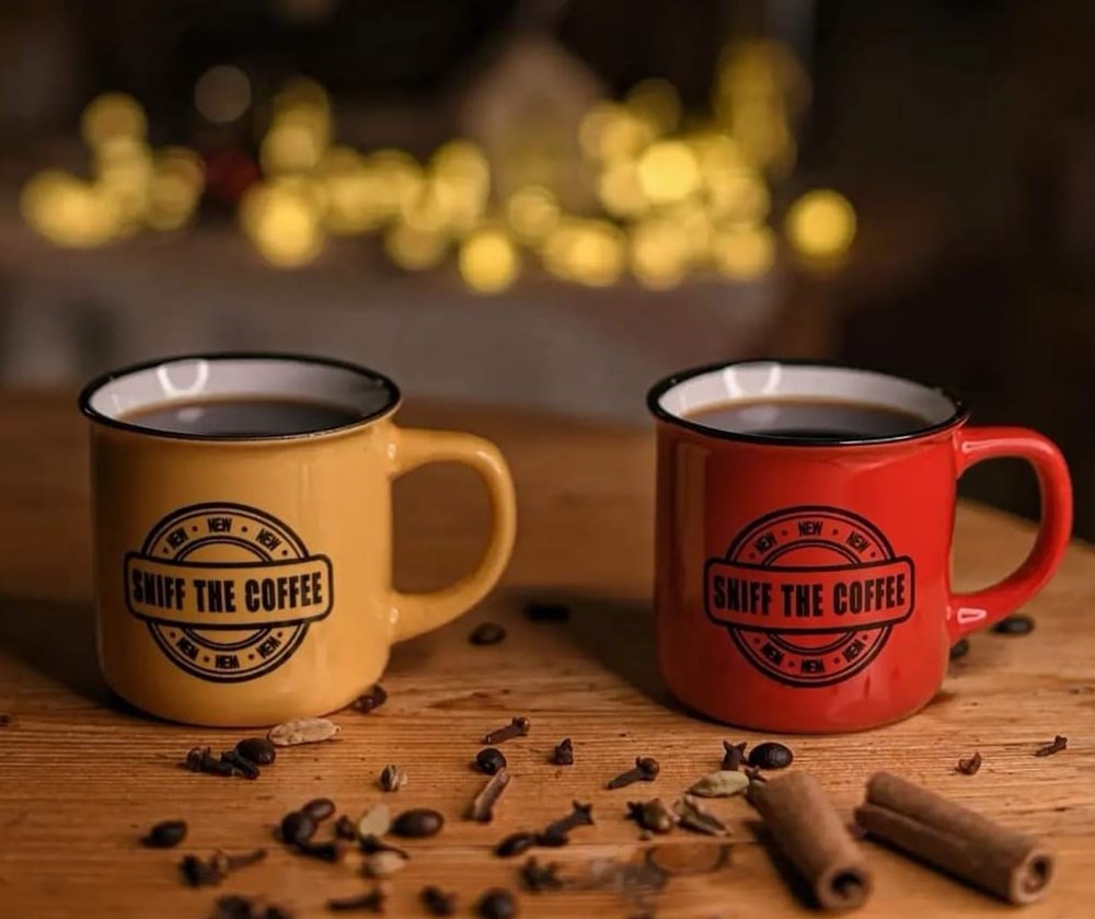Sniff the Coffee Mug - Red | Full House Lebanon