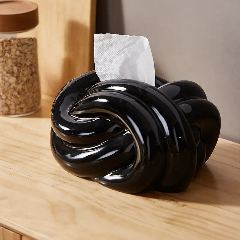 Modern Knot Design Tissue Box | Full House Lebanon