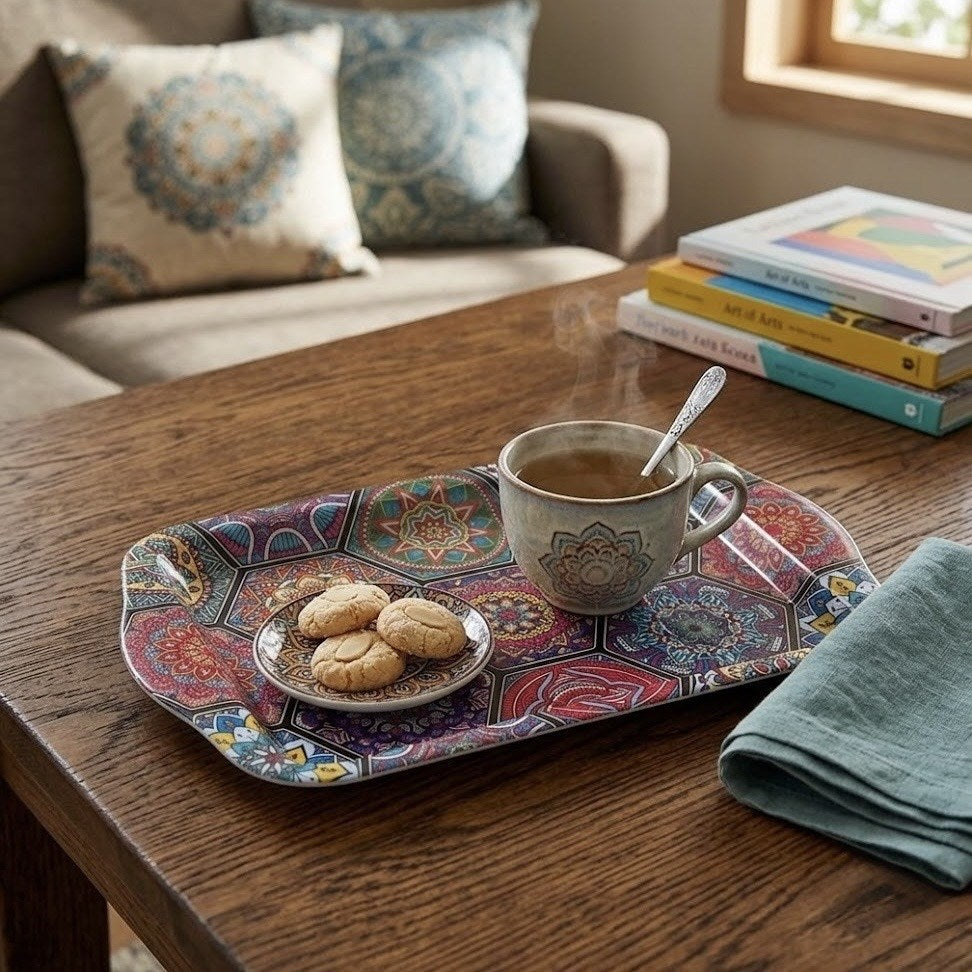 Rectangular Metal Printed  Tray