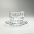 Glass Bowls Set with Saucers (12 Pcs) - Vintage | Full House Lebanon