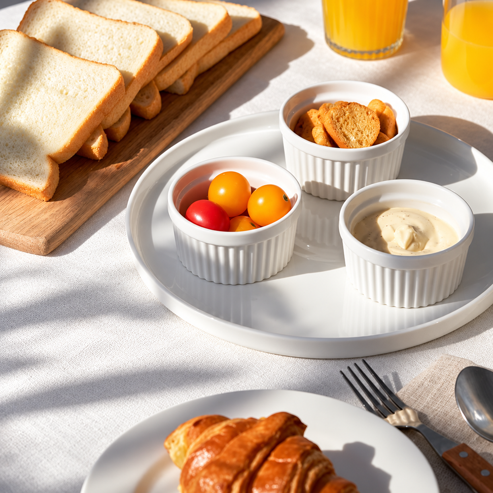 White Porcelain Ramekin Bowl | Full House Lebanon