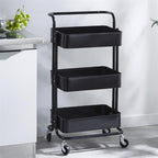3-Tiers Metal Rolling Cart | Full House Lebanon