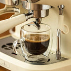 Double-Wall Espresso Glass Cup  with Handle Set (2 Pcs) | Full House Lebanon