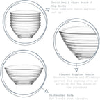 LAV Derin Mini Glass Bowl Set (6 Pcs) | Full House Lebanon