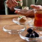 Pasabahce Glass Saucer Set (Half a Dozen) | Full House Lebanon