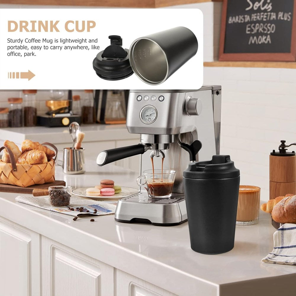 Insulated Travel Mug - Black | Full House Lebanon