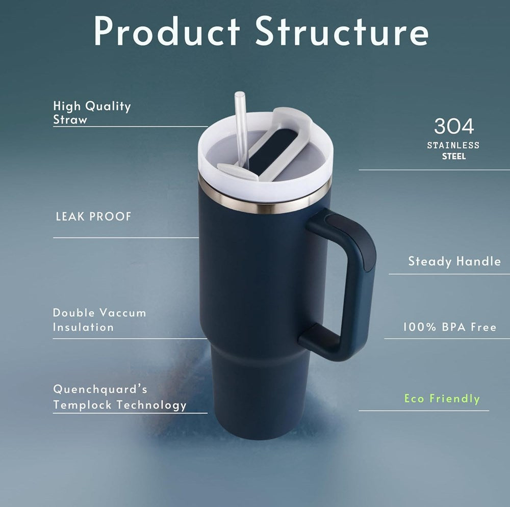 Insulated Tumbler with Straw | Full House Lebanon