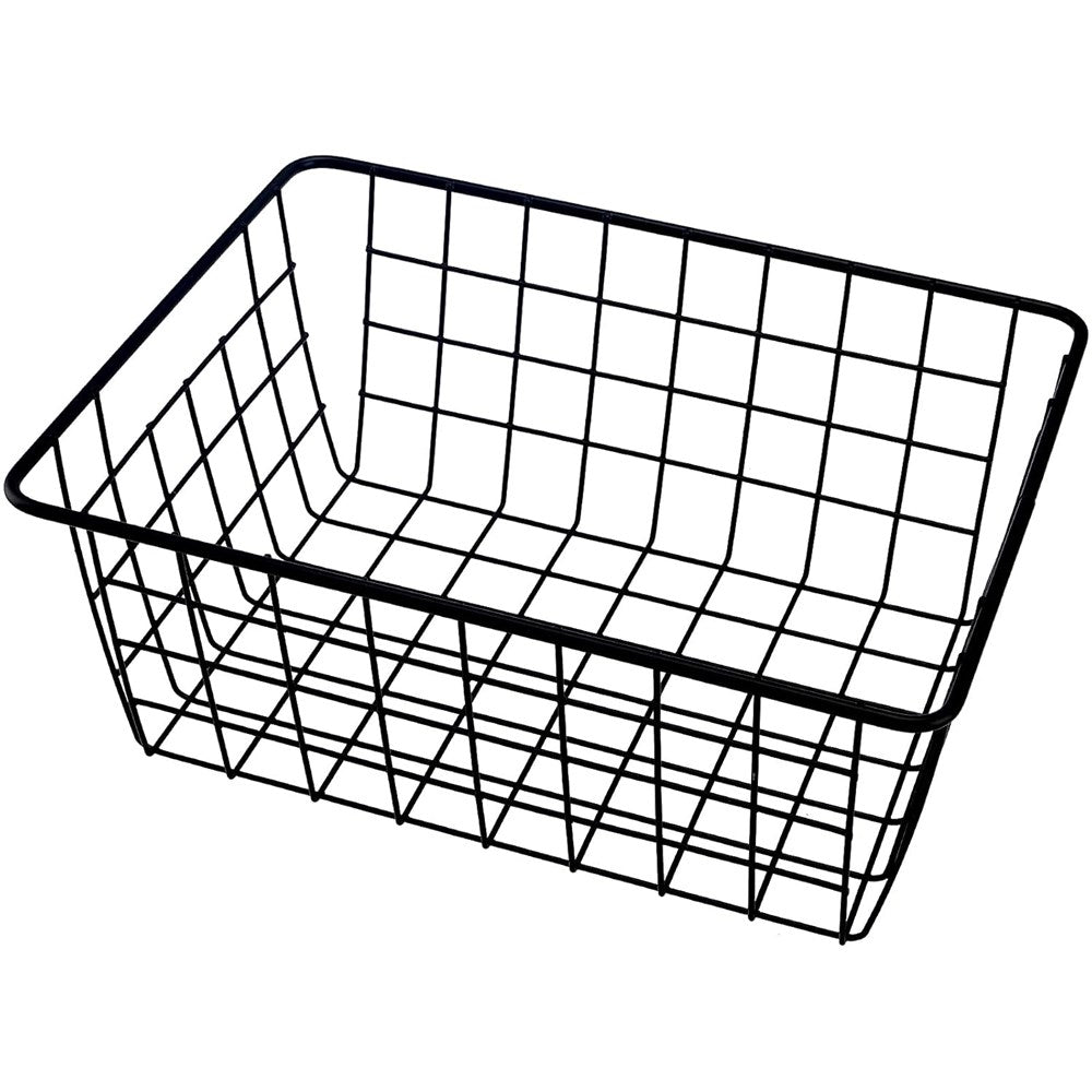 Black Metal Wire Storage Basket | Full House Lebanon