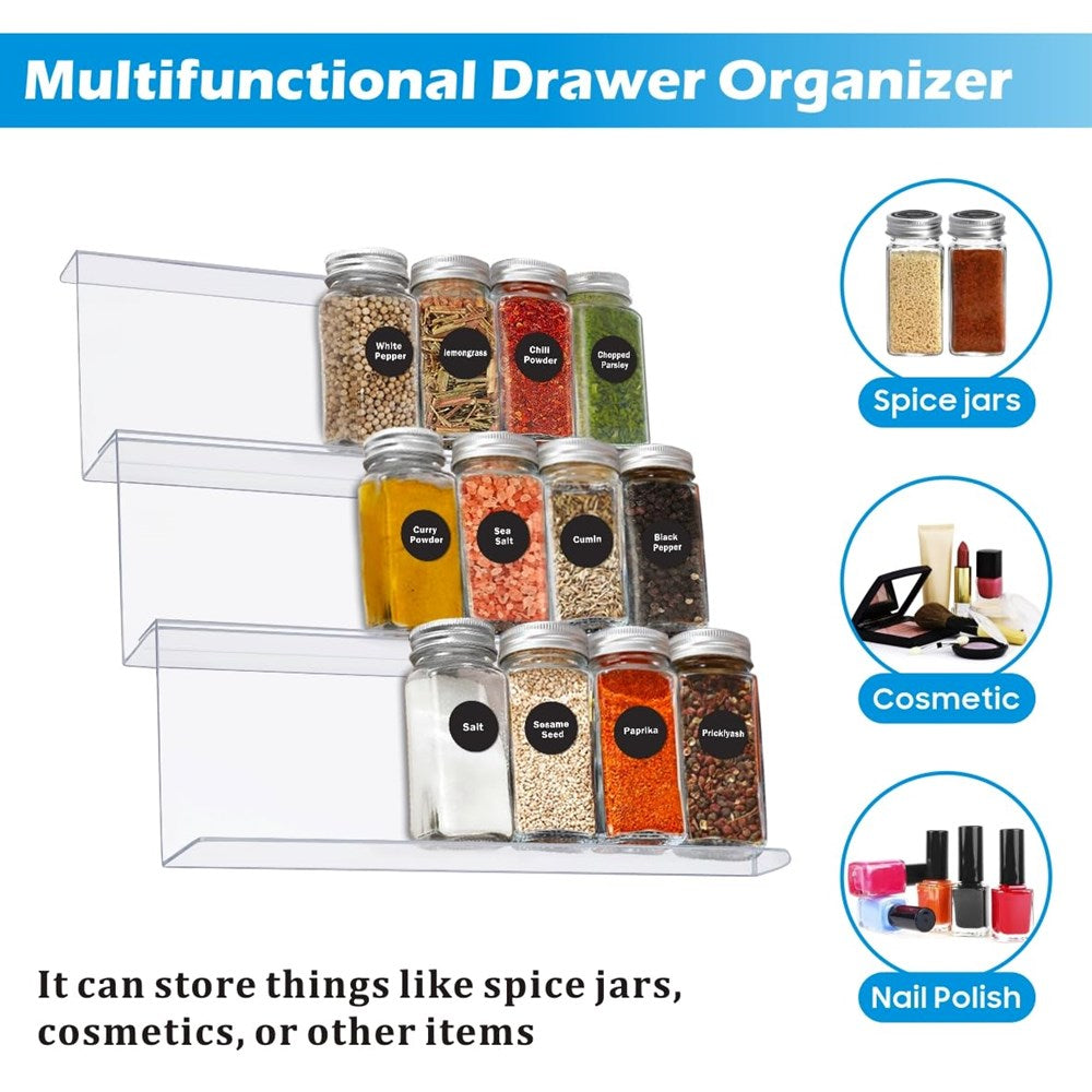 3-Tier Acrylic Spice Drawer Organizer | Full House Lebanon