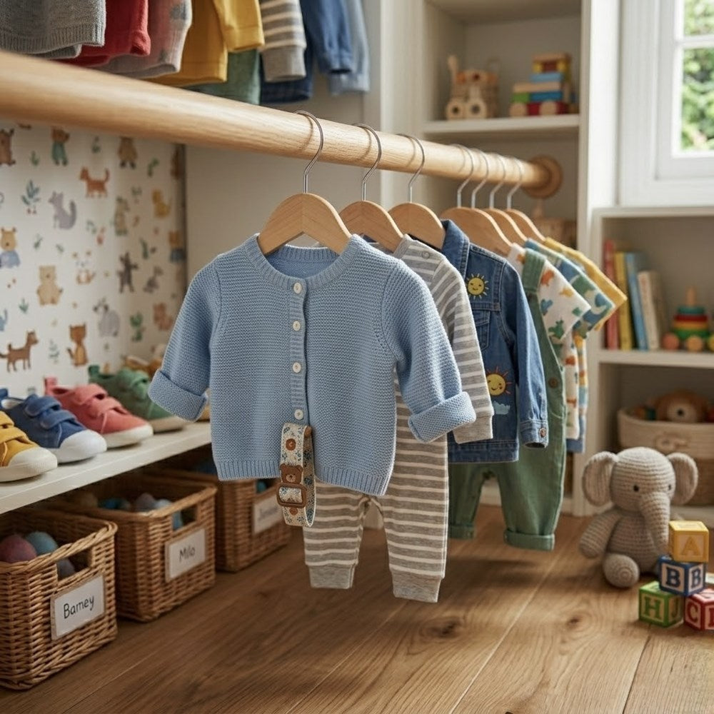 Kids Natural Wood Hanger Set (3 Pcs ) | Full House Lebanon
