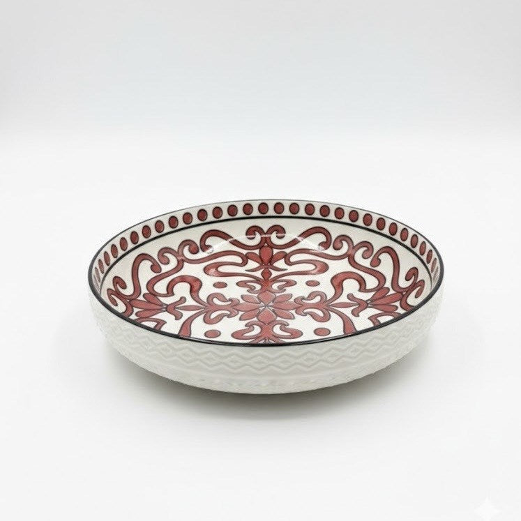 Large Patterned Serving Bowl