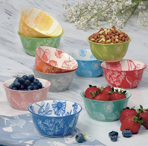 10-Pieces  Botanica Stoneware Bowls | Full House Lebanon