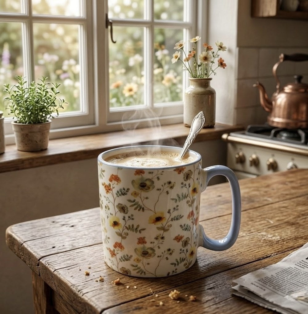 Floral Ceramic Mug